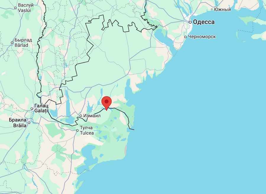 Кілія-Веке на мапі Google Maps. Фото: скріншот